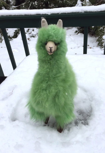 Alpaca Stuffed Toy - Emerald Green Alpaca