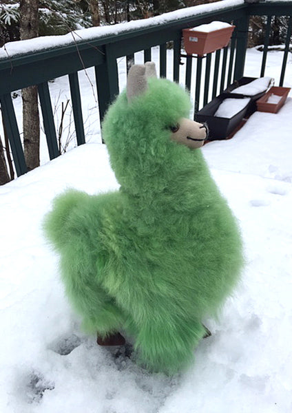 Alpaca Stuffed Toy - Emerald Green Alpaca