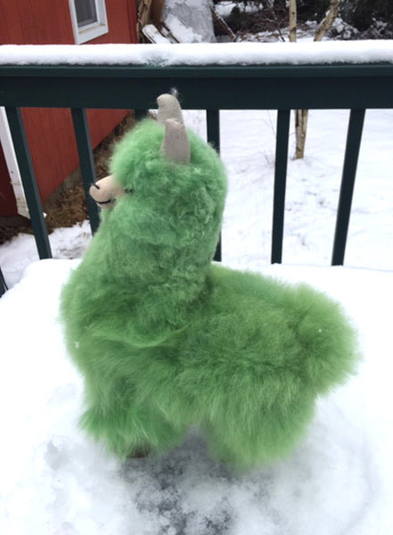 Alpaca Stuffed Toy - Emerald Green Alpaca