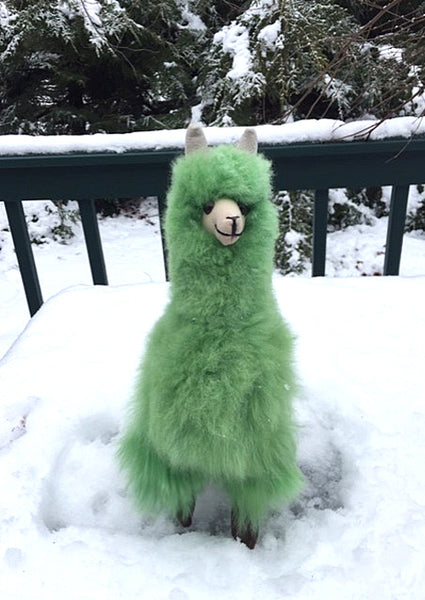 Alpaca Stuffed Toy - Emerald Green Alpaca