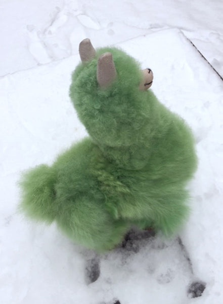 Alpaca Stuffed Toy - Emerald Green Alpaca